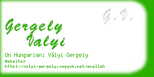 gergely valyi business card