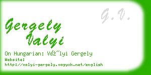 gergely valyi business card